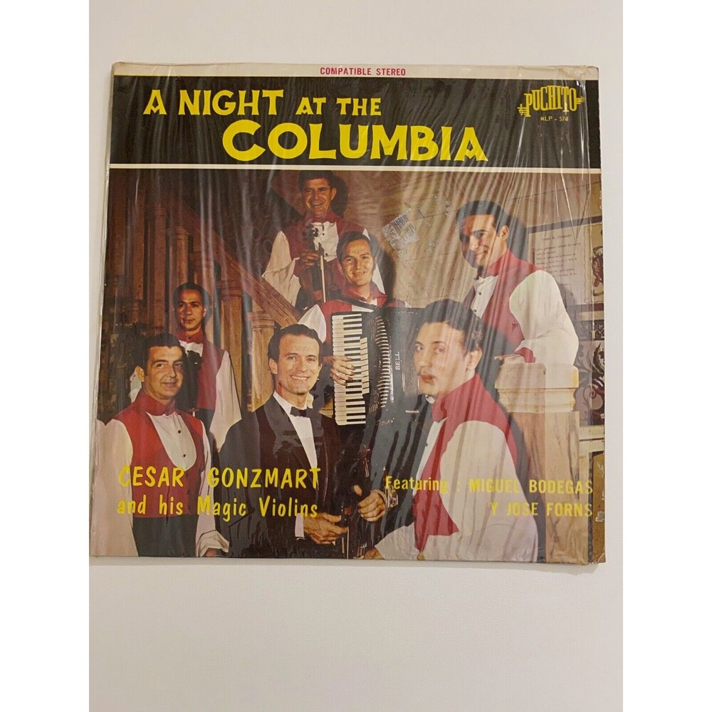 A Night At The Columbia LP Cesar Gonzmart Magic Violins Bodegas Forns VG+ Record